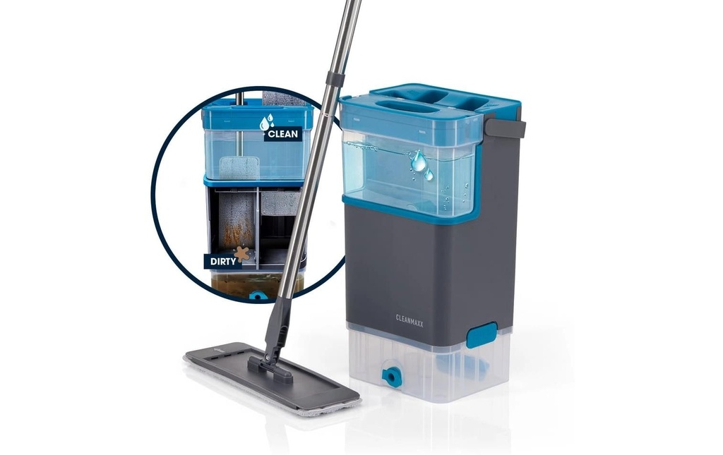 CLEANmaxx Mop confort 7 l, gris / bleu