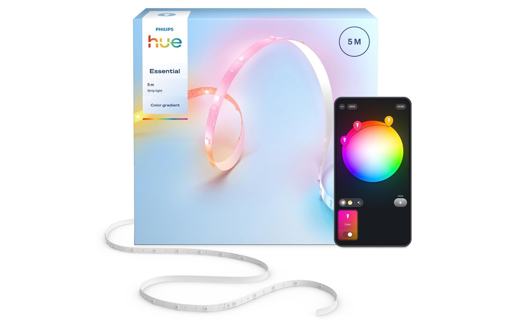 Philips Hue Ruban à LED Essential Gradient Multicolore, 5 m