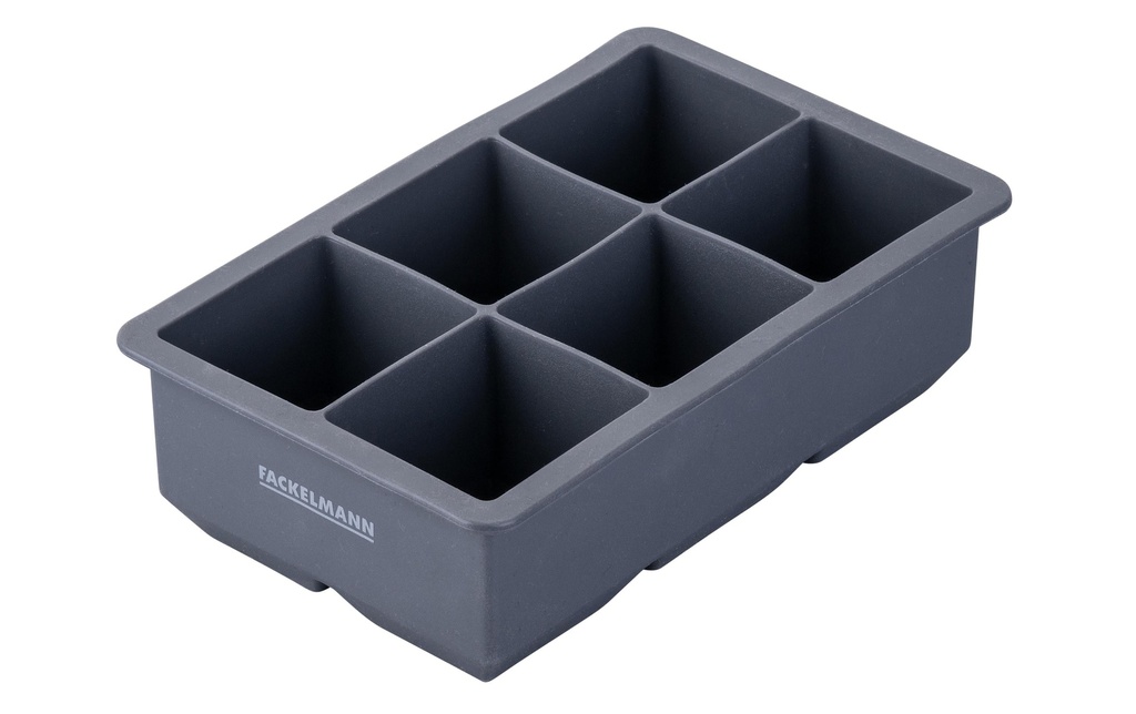 Fackelmann Moule à glaçon XXL 150 x 95 x 45 mm, gris