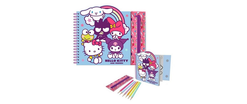Sombo Kits de peinture Livre de coloriage Hello Kitty
