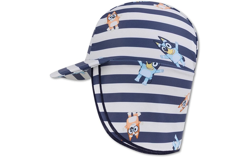 Swim Essentials Casquette UV Bluey Taille 2 cm,  Bleu rayé