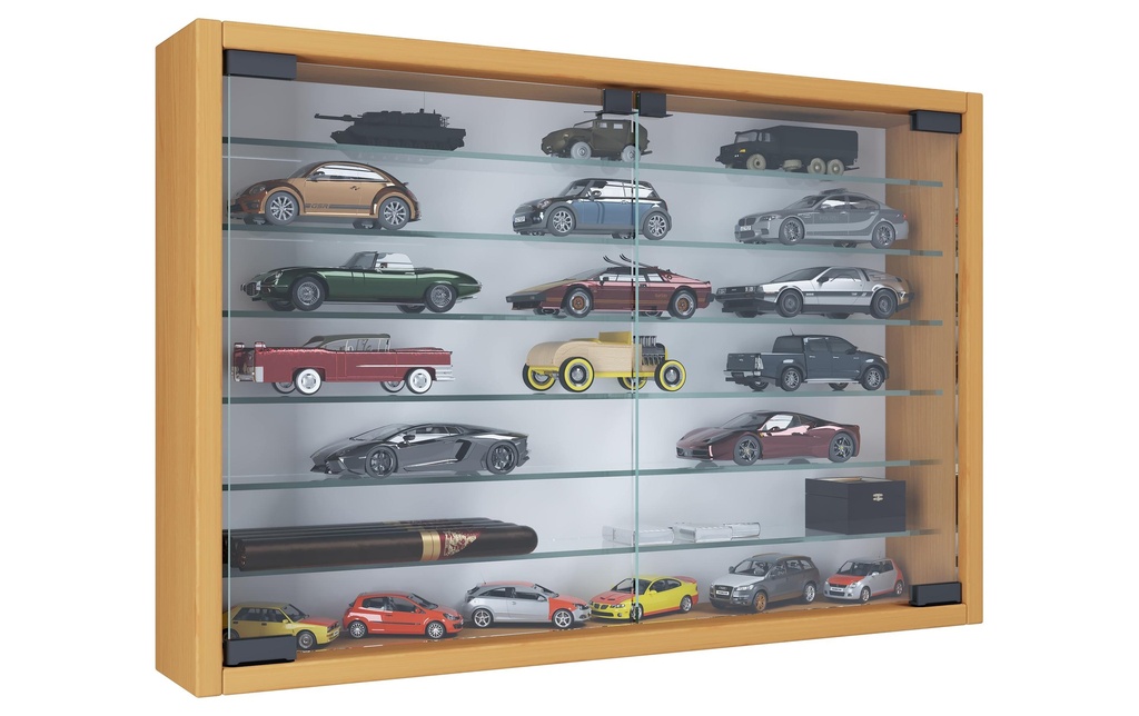 VCM Vitrine Mandosa XL 60 x 40 cm, hêtre