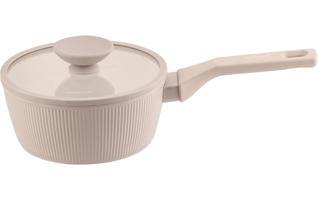 Fackelmann Casserole avec manche Casserole à manche 16 cm, beige