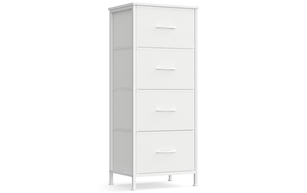 Songmics Commode à quatre tiroirs 30 x 95.2 cm, Blanc
