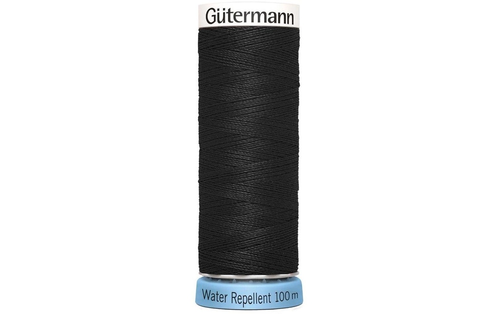 Gütermann Fil à coudre et à broder Water Repellent 1 pièce, Noir