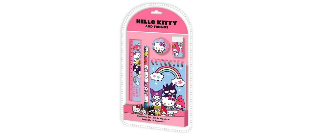 Sombo Set d'écriture Hello Kitty 15 x 26 x 2 cm, 5 pcs.