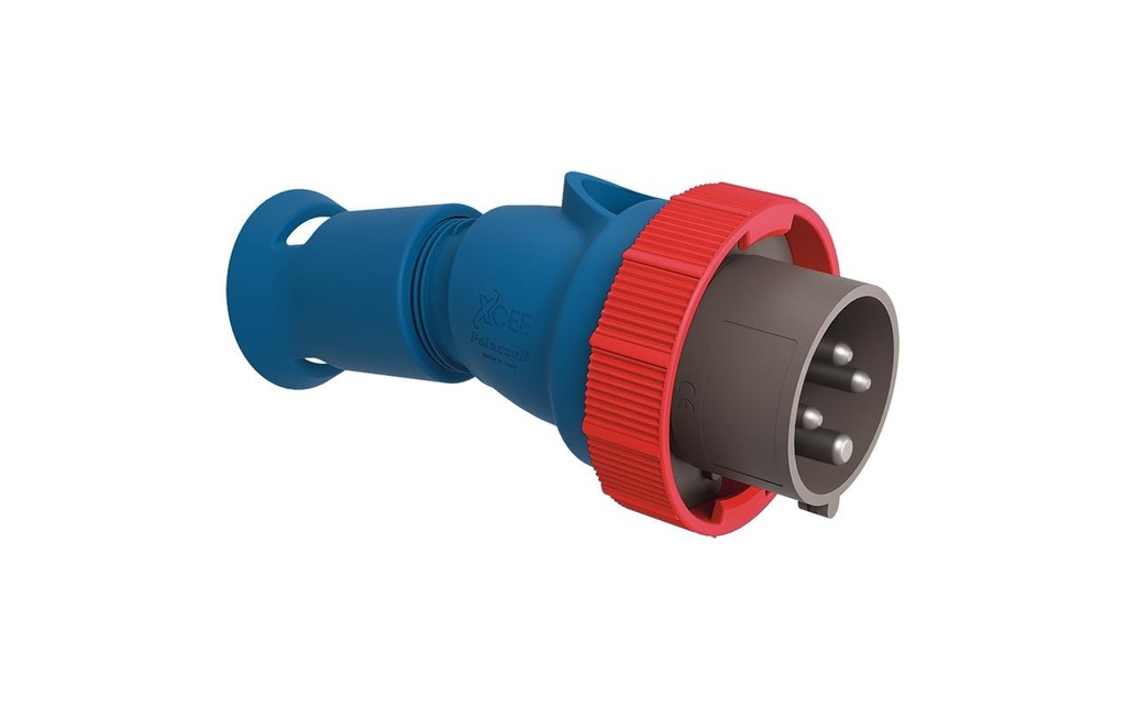 STEFFEN Fiche CEE Palazzoli 3LPE 16A 400 V 4P IP66 nickelé