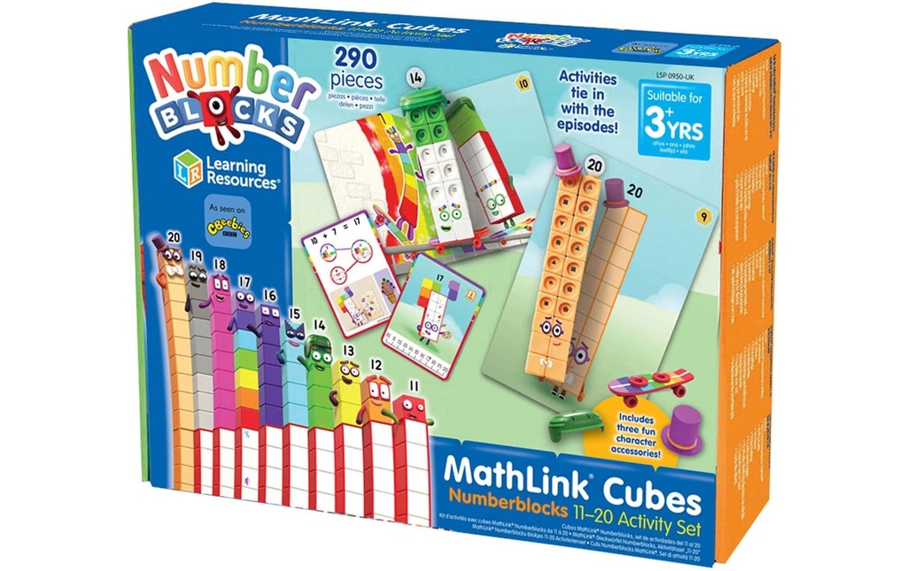 Learning Resources Cubes à assembler MathLink Numberblocks – Jeu d'activités 11-20