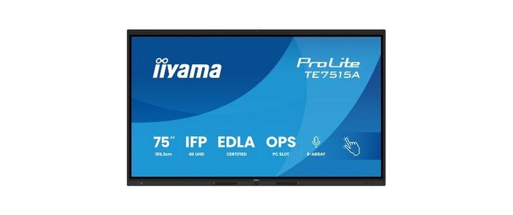 iiyama Écran tactile ProLite TE7515A-B2AG infrarouge 75