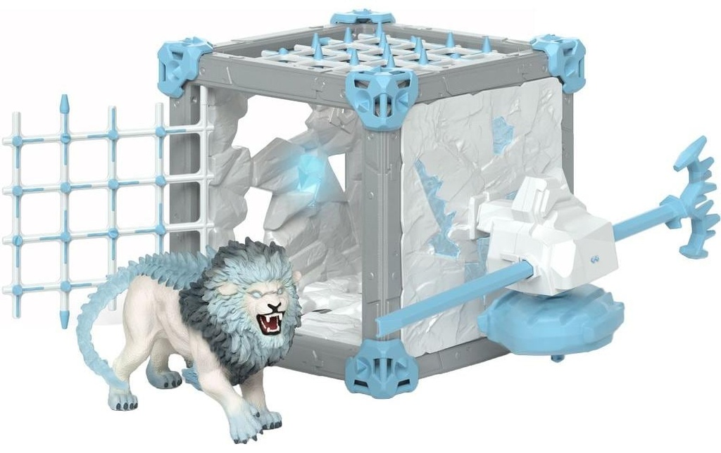 Schleich Ensemble de pions BattleCave lion polaire