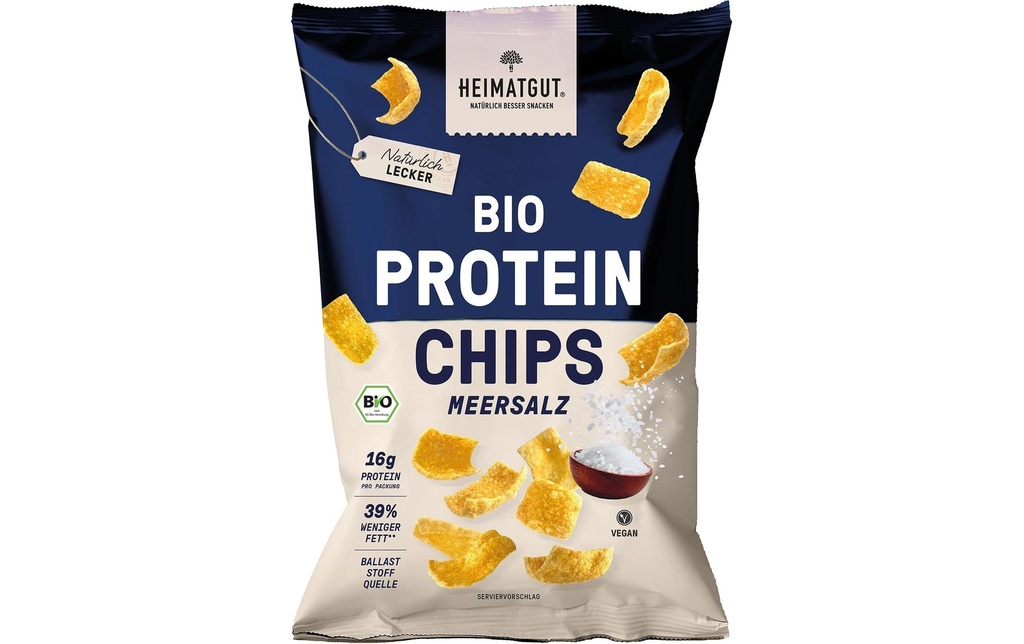 Heimatgut Chips Protein Sel de mer 63 g