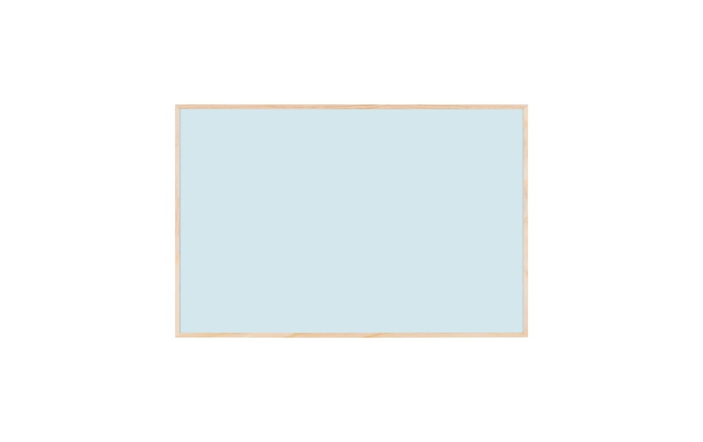 Bi-Office Tableau blanc magnétique EARTH 58.5 cm x 38.5 cm, Bleu clair