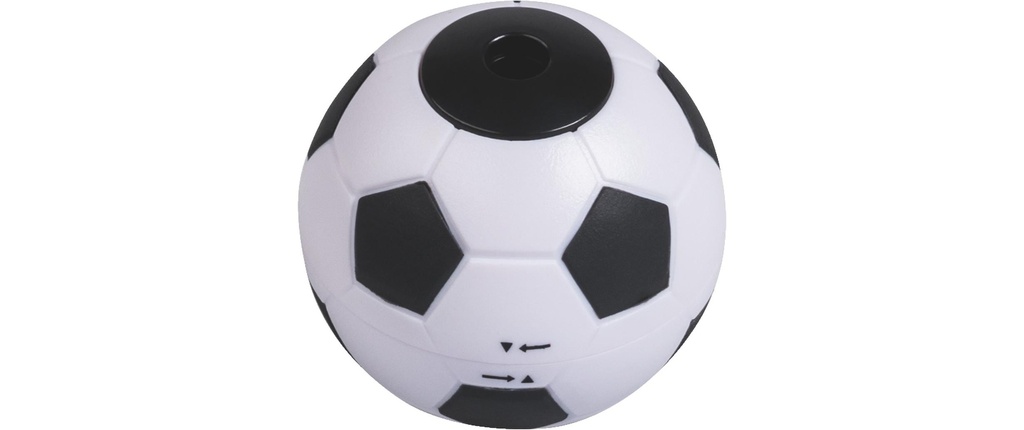 Brunnen Taille-crayon Le football, Blanc / Noir