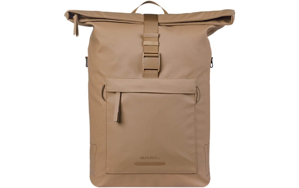 BASIL Sacoche pour porte-bagages Crochets MIK de Brooklyn, 17 l, couleur sable