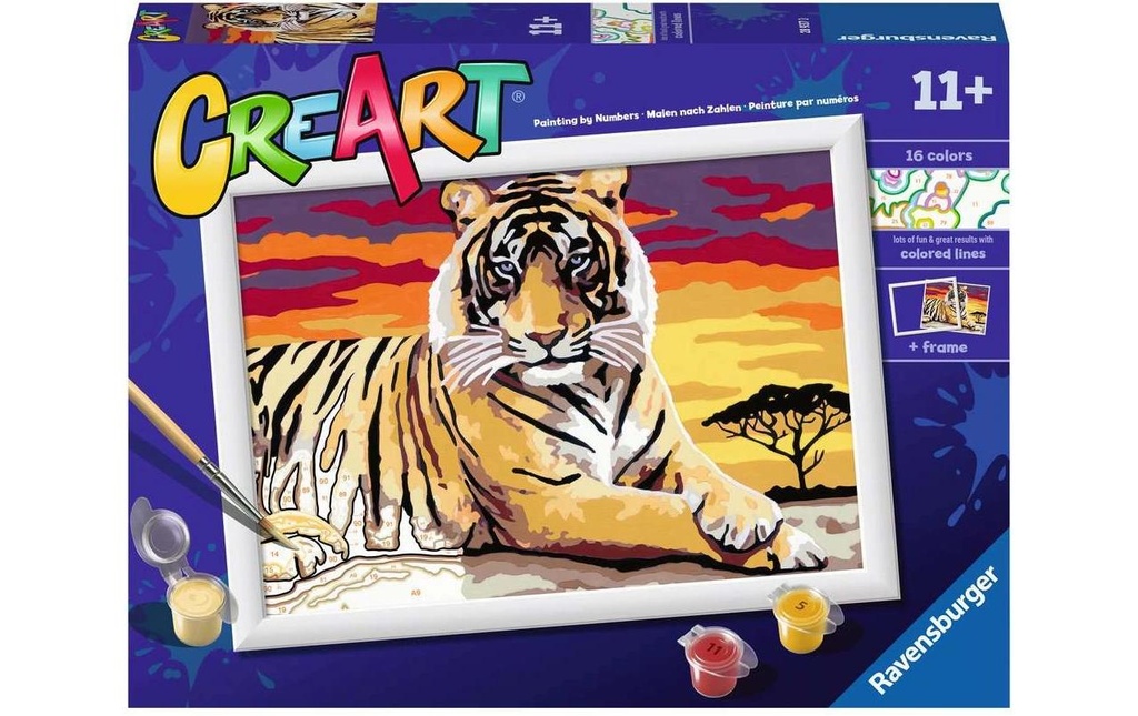 Ravensburger Peinture avec chiffres Majestic Tiger