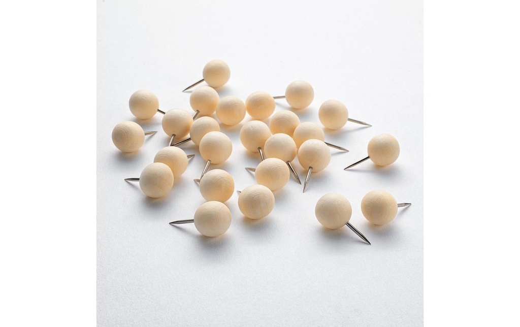 Sigel Punaise 12mm Bois naturel 25 pièces