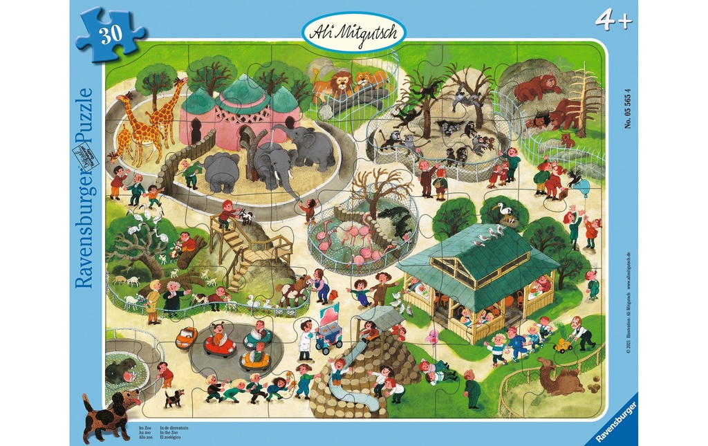 Ravensburger Puzzle Ali Mitgutsch au zoo 30 pièces