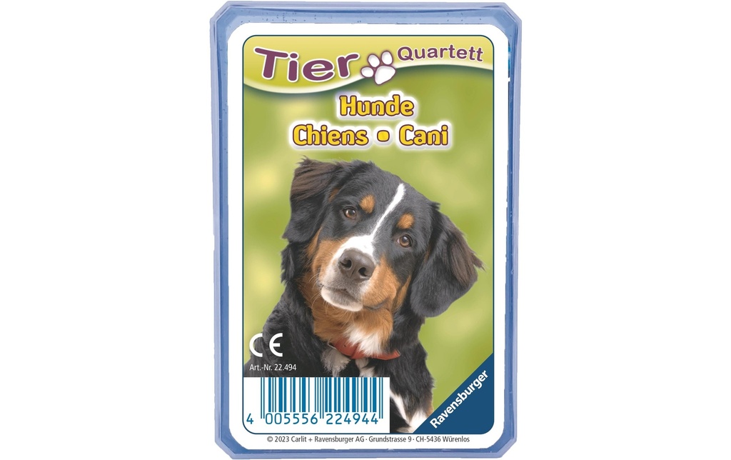 Ravensburger Jeux de cartes Jeu de quatuor sur les chiens