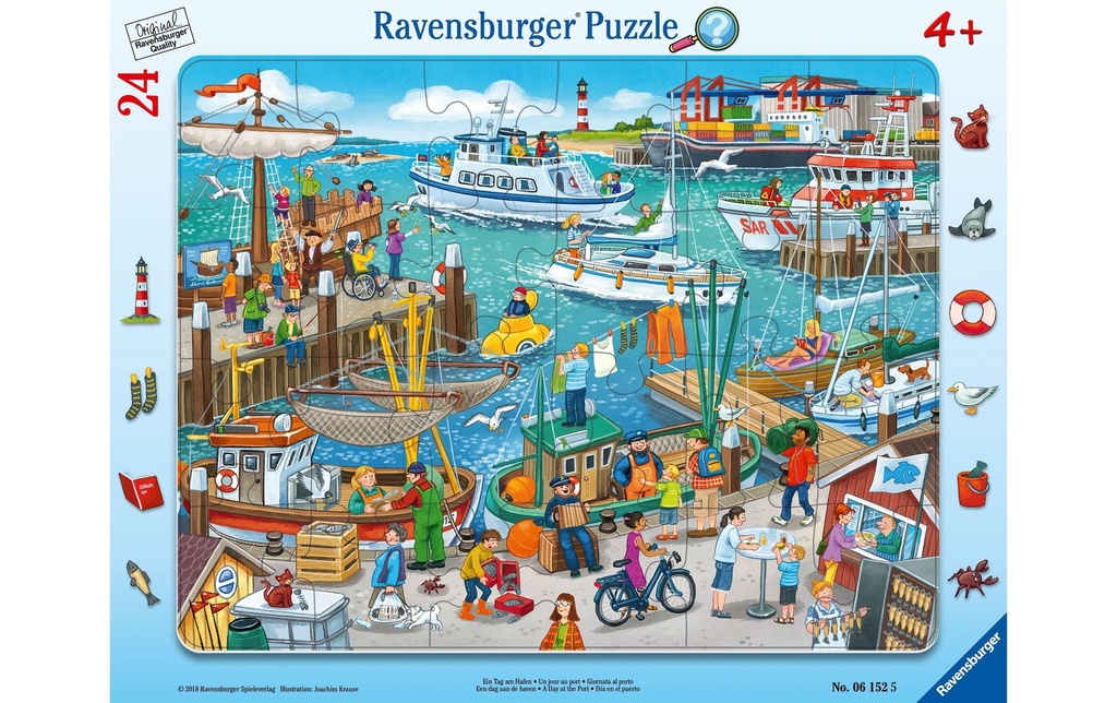 Ravensburger Puzzle Une journée au port 24 pièces