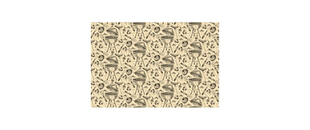 Partydeco Nappe Barbecue 120 cm x 180 cm, Cream