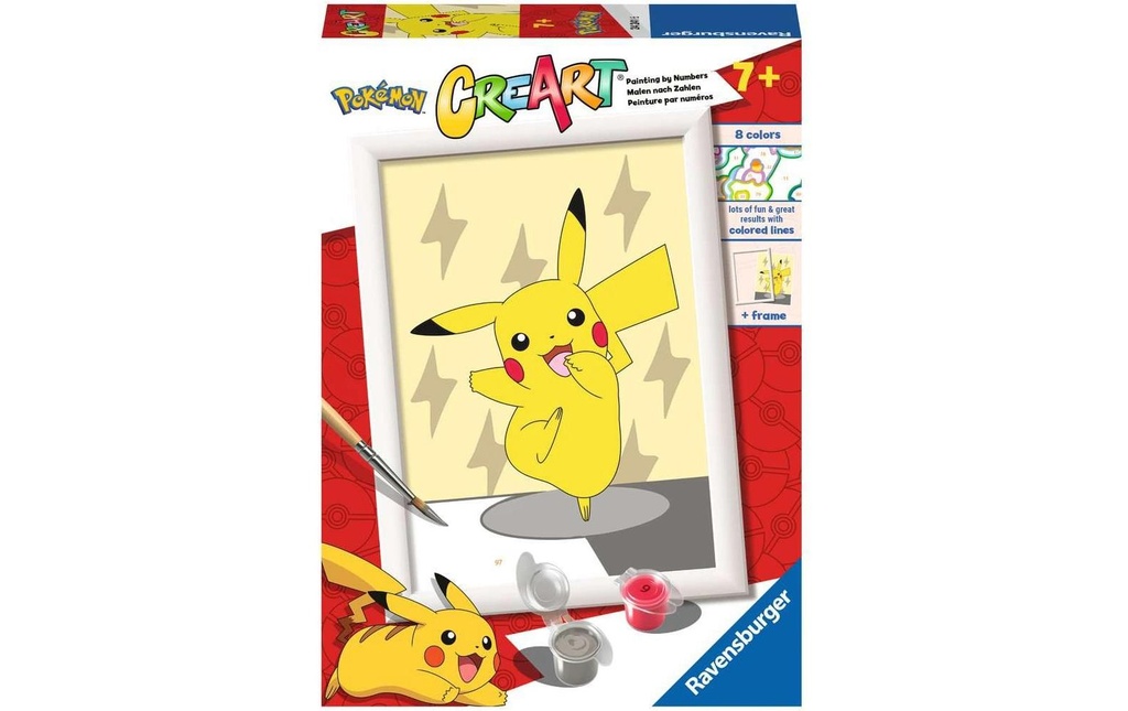 Ravensburger Peinture avec chiffres Pikachu pose