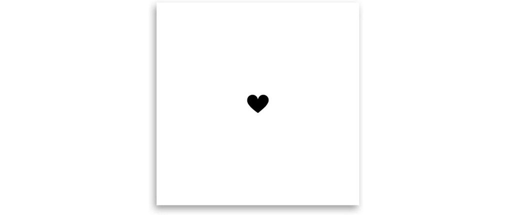minink Tatouage Petit coeur rempli Taille: S (0.5 cm x 0.5 cm)