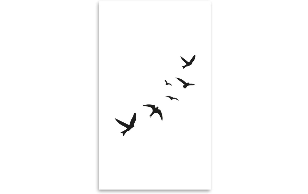 minink Tatouage oiseaux volants Taille: L (4.9 cm x 5.0 cm)