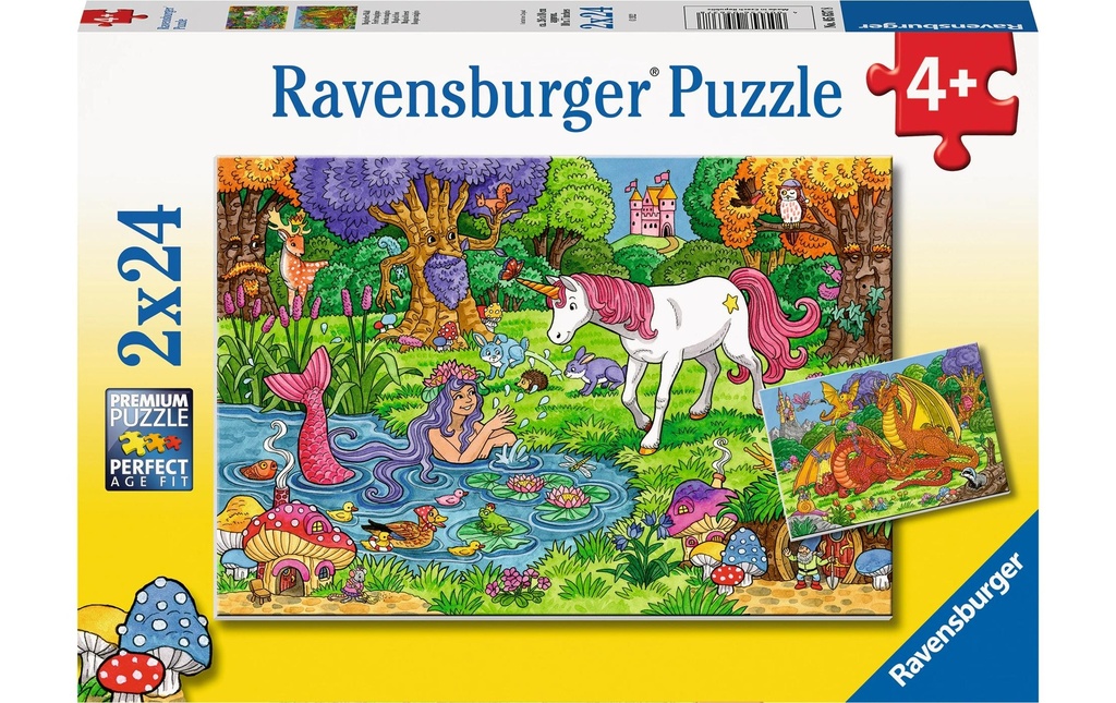 Ravensburger Puzzle Forêt magique 2 x 24 pièces