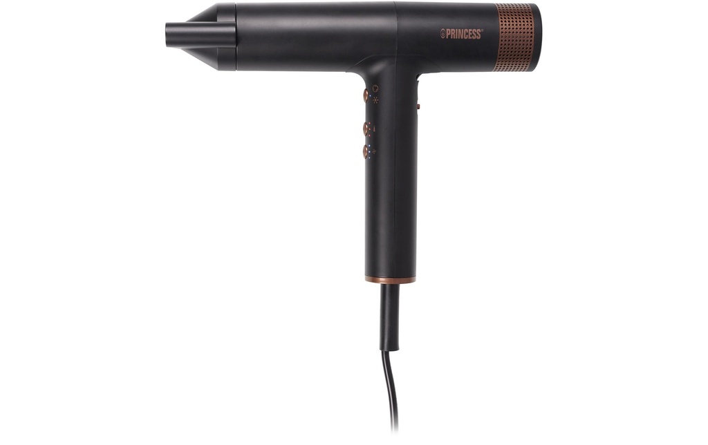 Princess Sèche-cheveux Coiffeur professionnel 7 en 1 Noir/Bronze