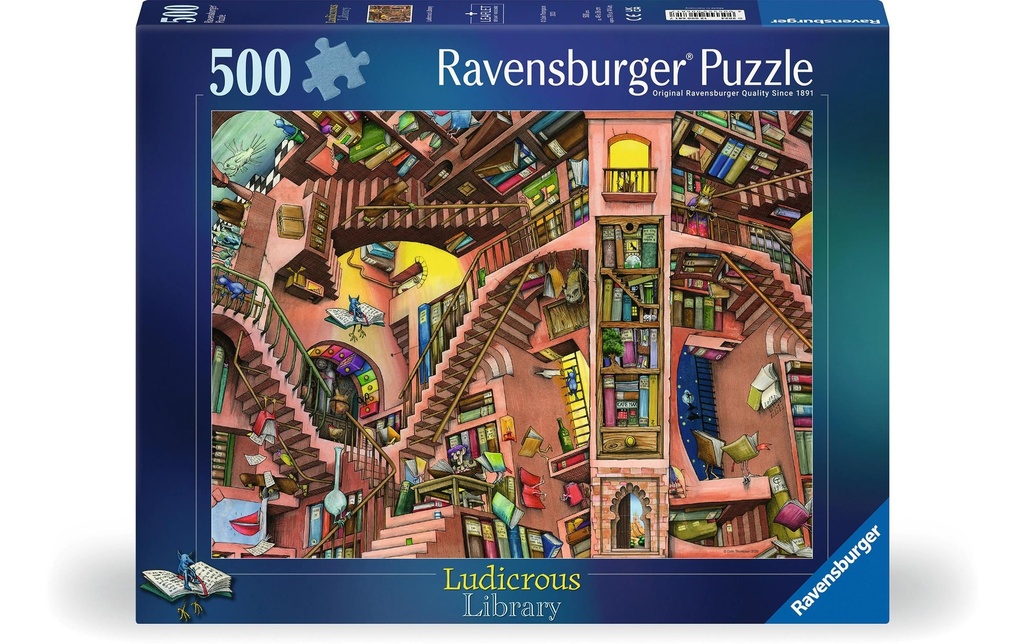 Ravensburger Puzzle Ludicrous Libray 500 pièces