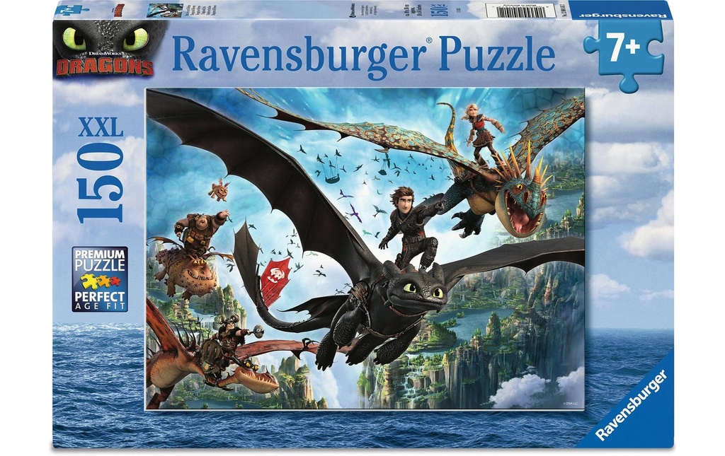 Ravensburger Puzzle Dragons et héros 150 pièces XXL
