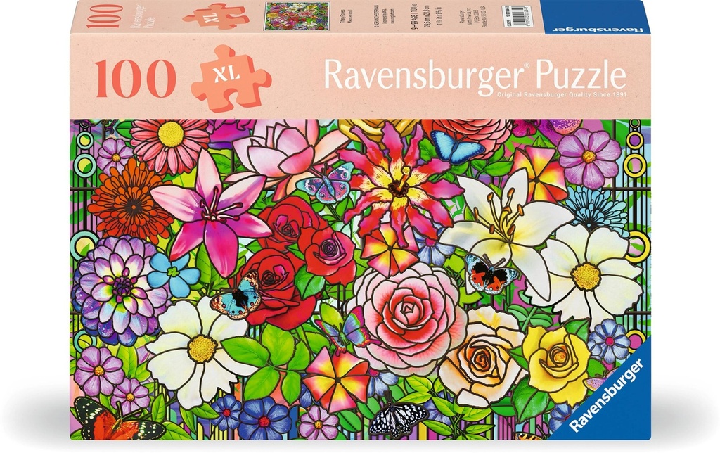 Ravensburger Puzzle Fleurs de Tiffany 100 pièces XL