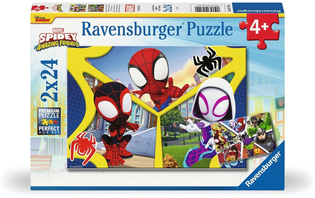 Ravensburger Puzzle Spidey et ses amis 2 x 24 pièces