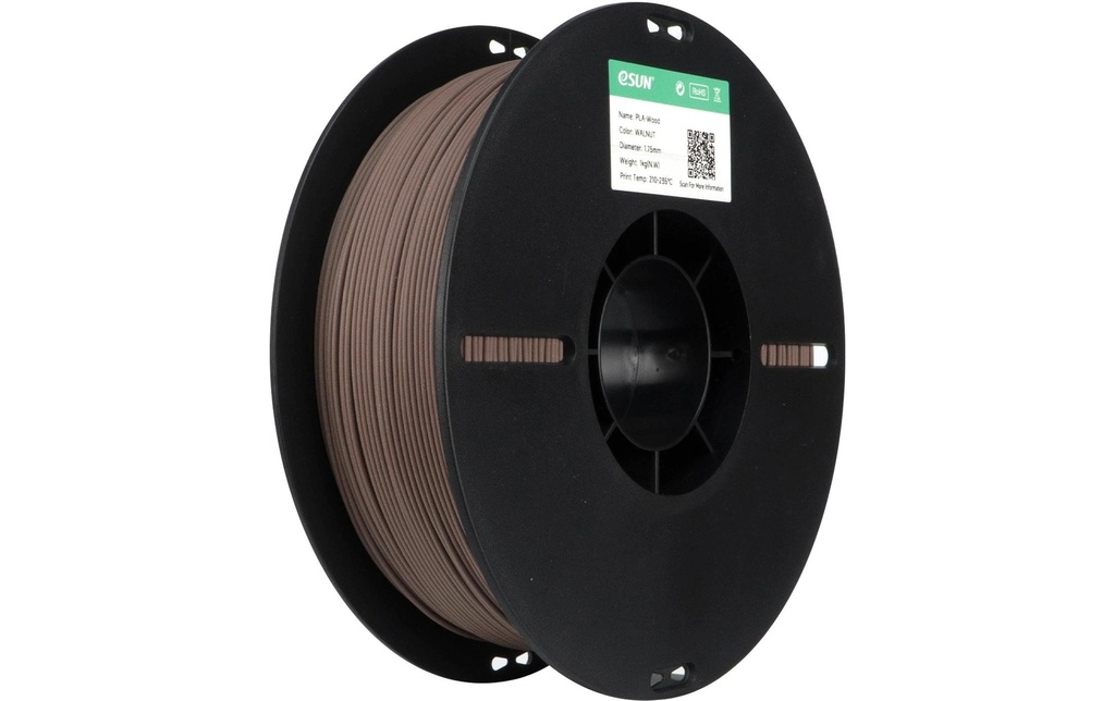eSun Filament PLA Wood, Noix 1.75 mm 1 kg