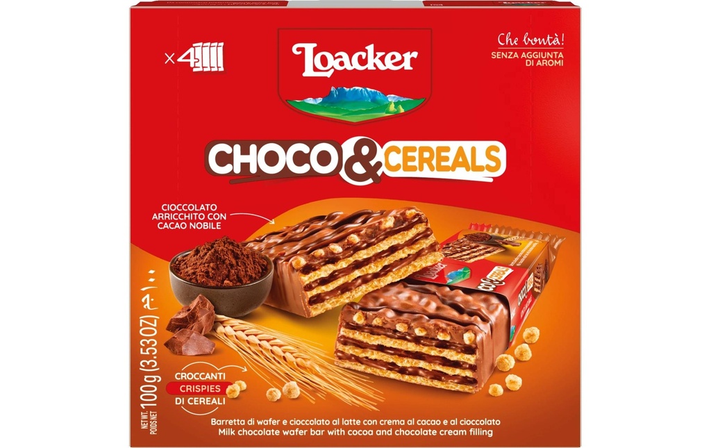 Loacker Barre Choco&Cereals 100 g
