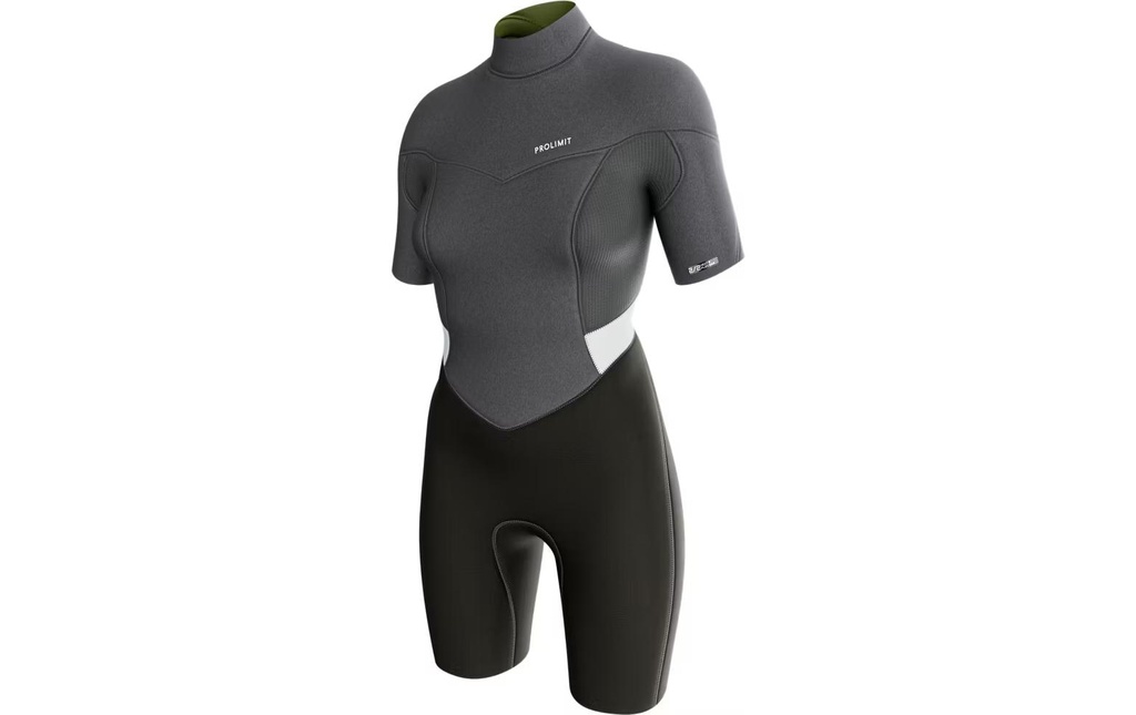 Prolimit Muta Fire Shorty V-zip 2/2 42, Argenté/Gris