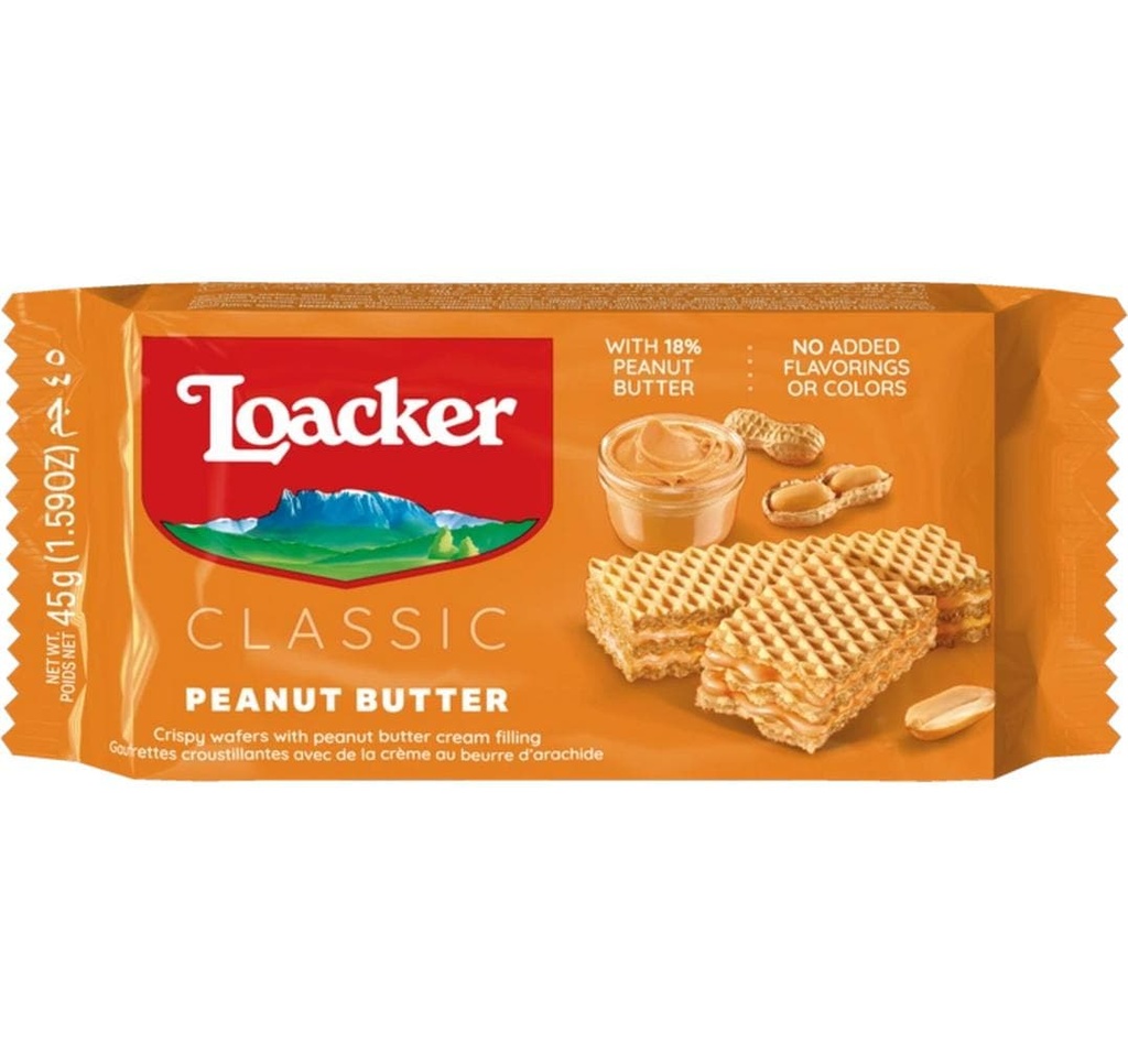 Loacker Petits gâteaux Beurre de cacahuète 45 g