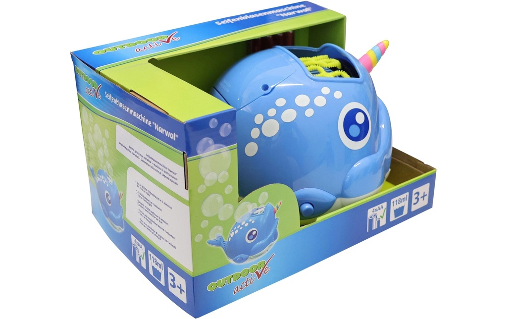 vedes OA Machine à bulles de savon-Baleine 118 ml de liquide