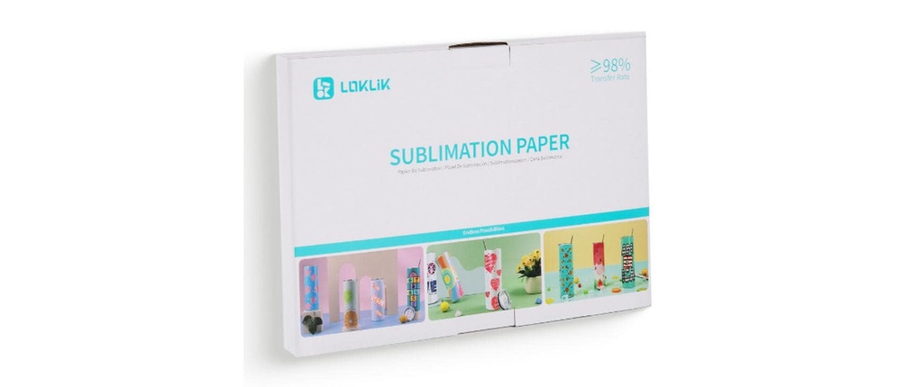LOKLIK Papier à sublimation A4, 140 pièces