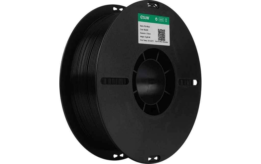 eSun Filament PLA Basic, noir 1.75 mm 1 kg