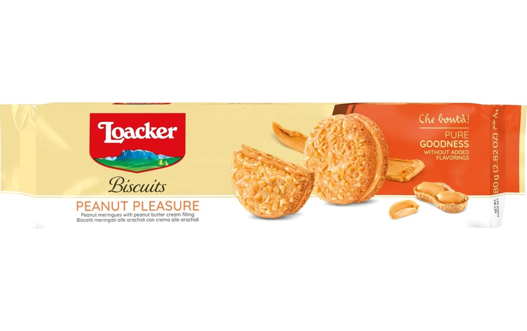 Loacker Biscuits Peanut Pleasure 80 g