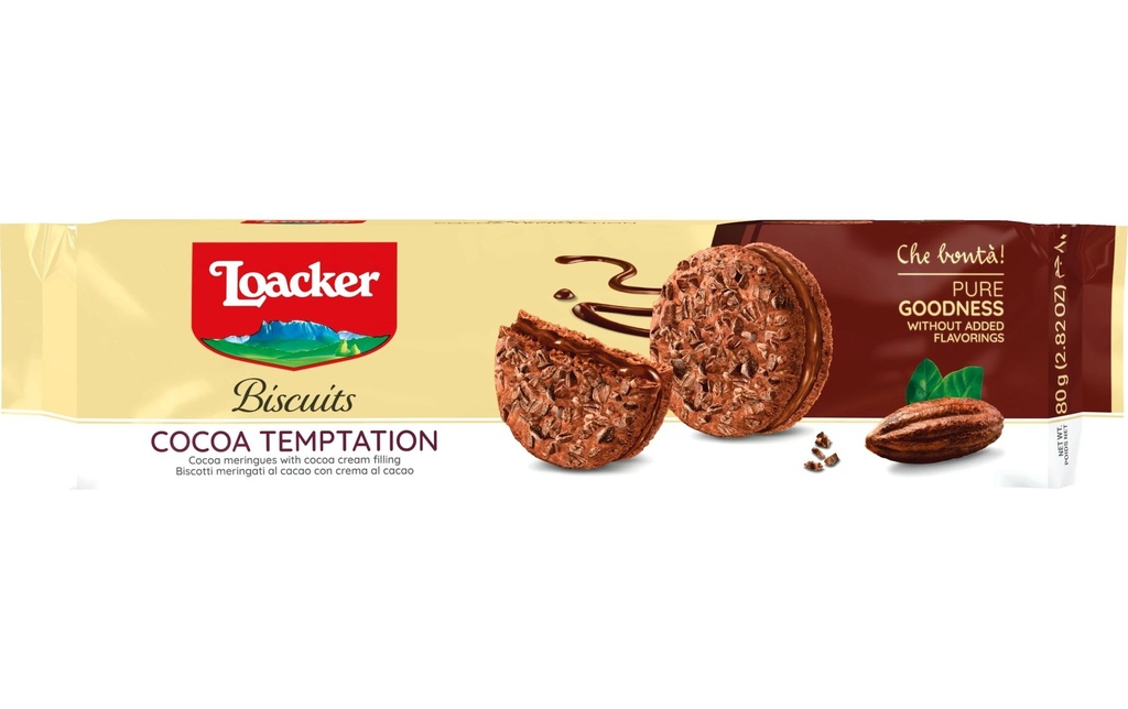 Loacker Biscuits Cocoa Temptation 80 g