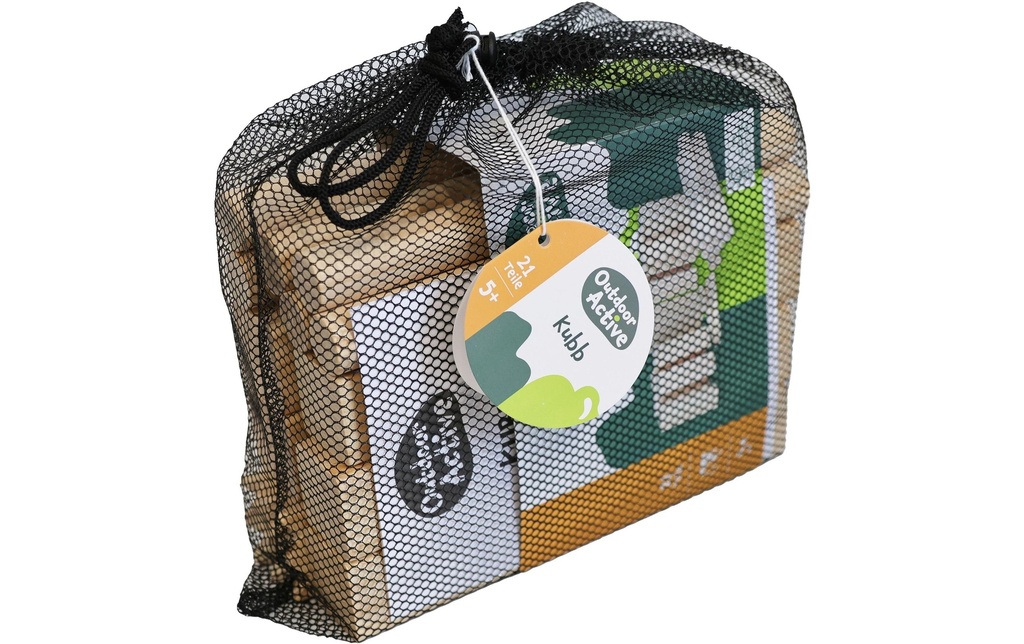 vedes OA Jeu d'échecs suédois Kubb, 21 pièces dans le filet 21 pièces dans le filet