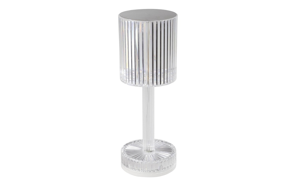 EGLO Leuchten Lampe de bureau Batterie LUCIGNANO LED-RGB Touch Transparent