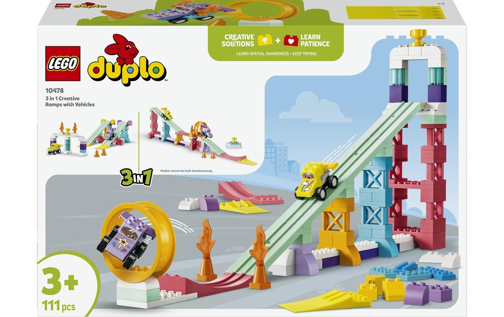 LEGO® DUPLO® Rampes créatives 3-en-1 avec véhicules10478