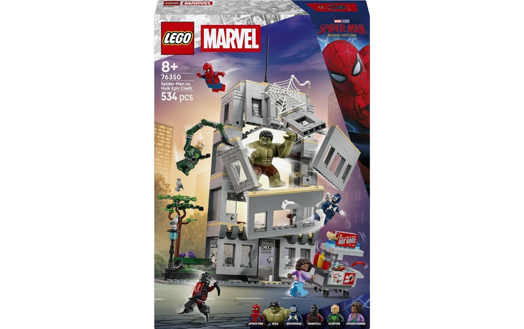 LEGO® Marvel L'affrontement légendaire entre Spider-Man et Hulk 76350