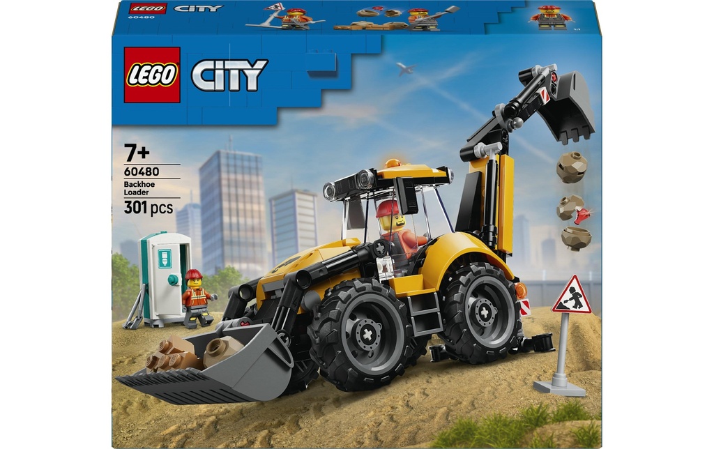 LEGO® City Le tractopelle jaune 60480