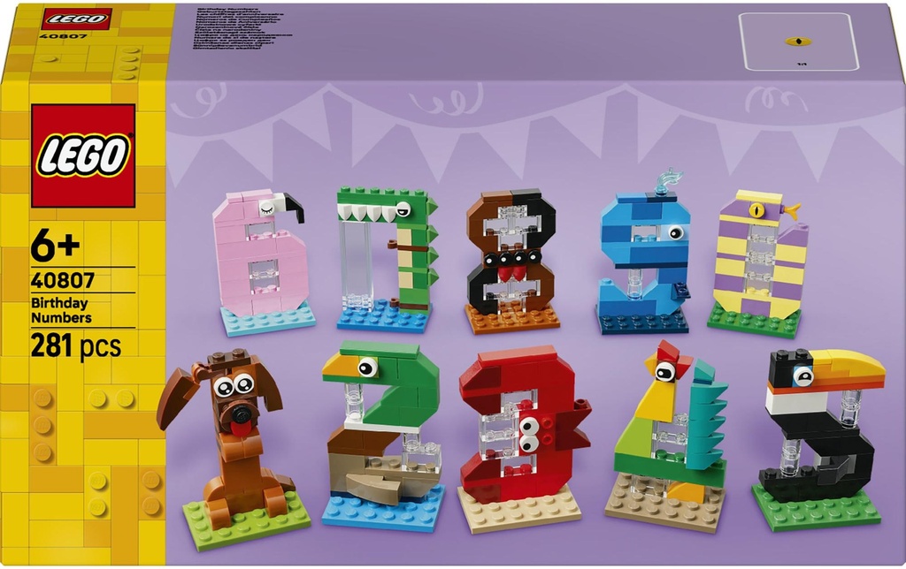 LEGO® Saisonal Les chiffres d’anniversaire 40807