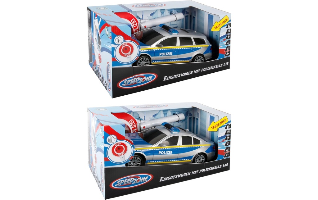 vedes Voiture de police avec louche de police 1:18 lumière son friction