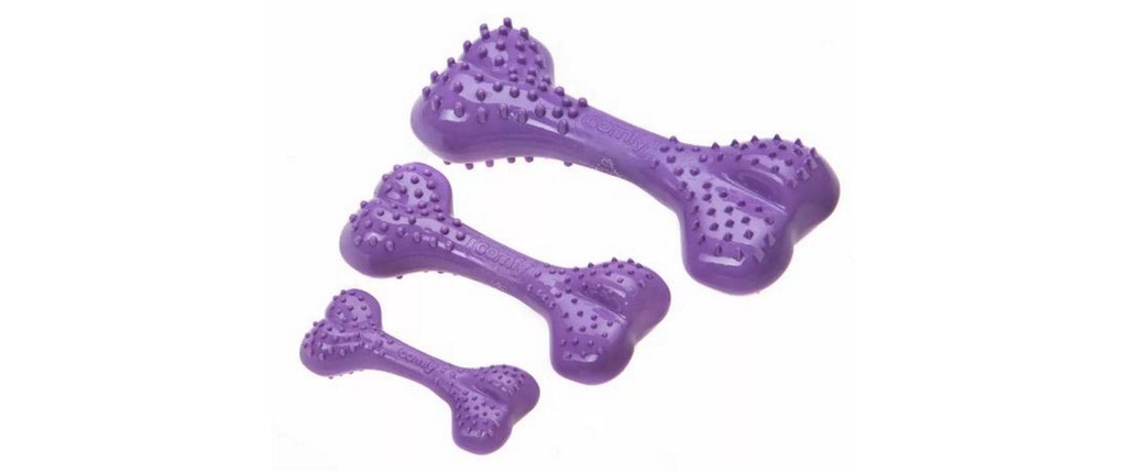 Comfy Os dentaire Violet avec picots de massage, 8.5 cm